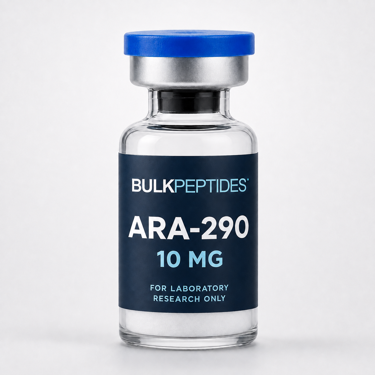 Bulk Peptides ARA-290 10 mg laboratory research vial label illustration
