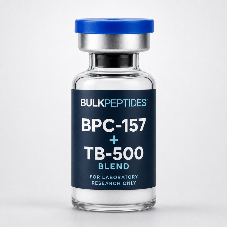 Bulk Peptides BPC-157 + TB-500 laboratory research product label illustration