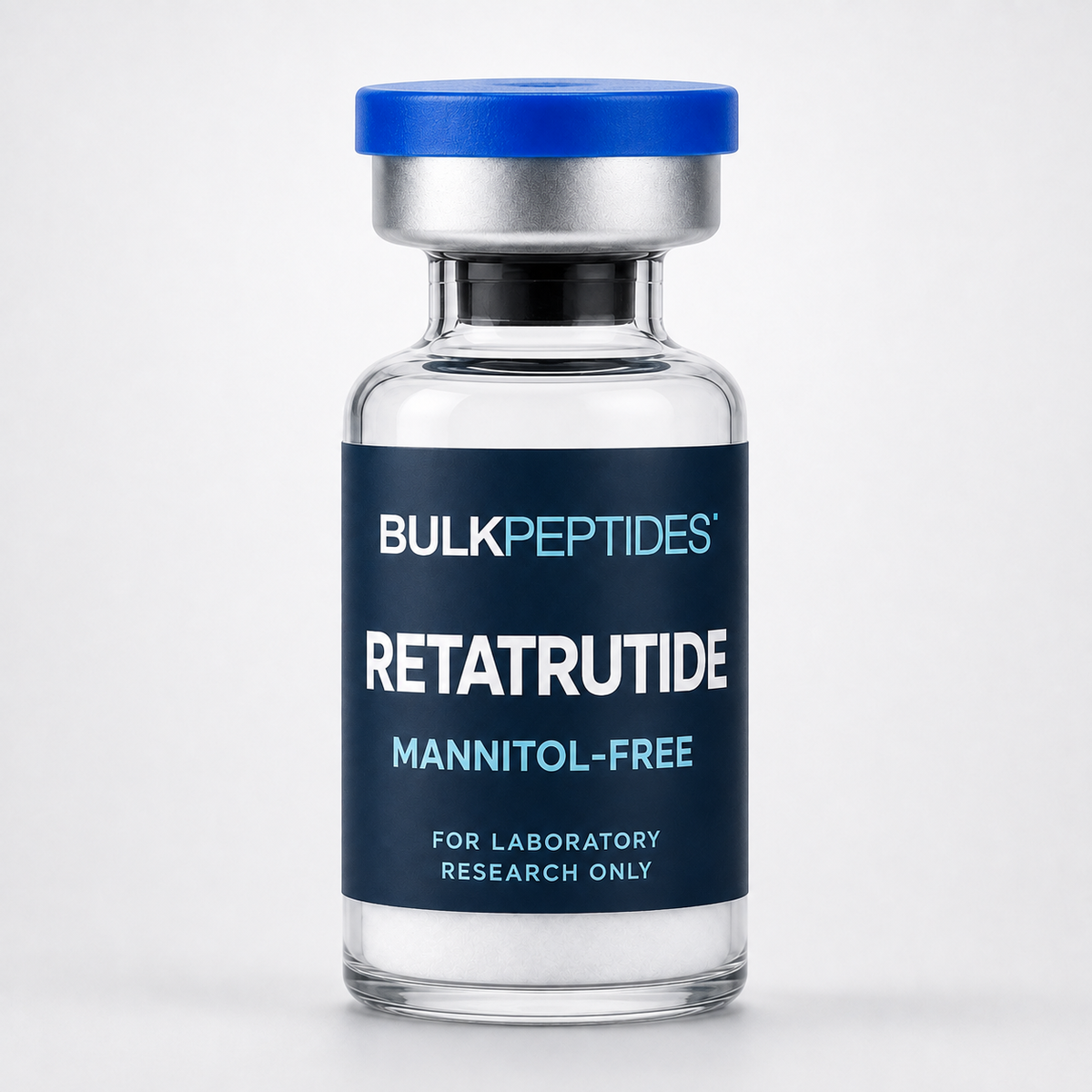 Bulk Peptides RETATRUTIDE MANNITOL-FREE laboratory research product label illustration
