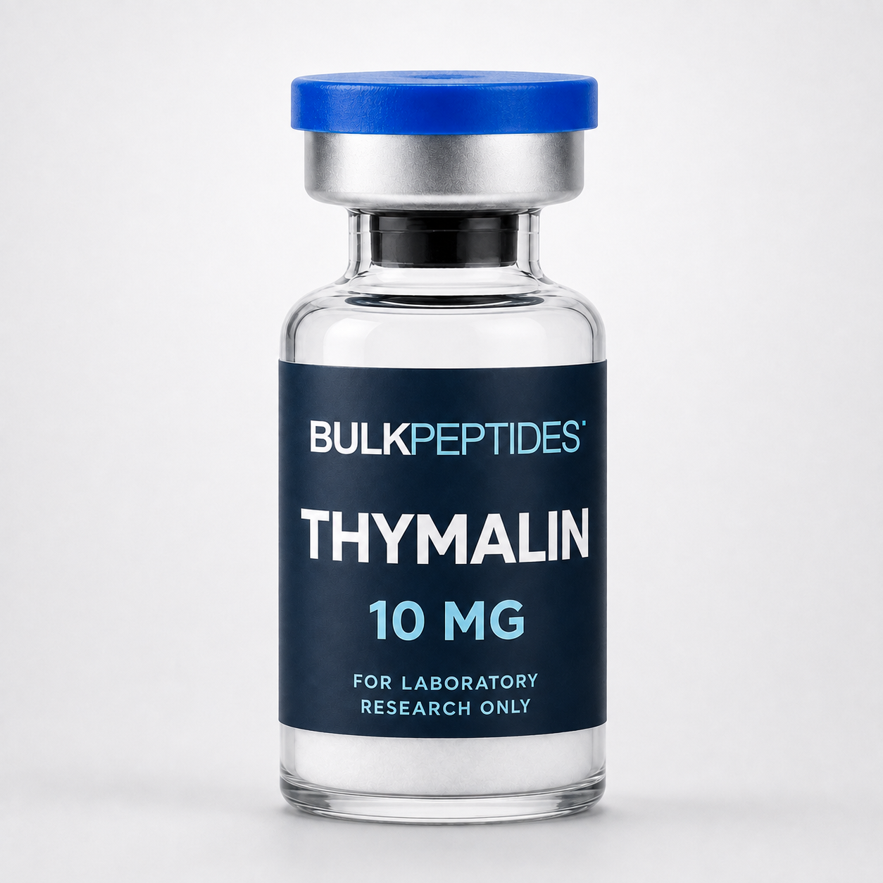 Bulk Peptides Thymalin 10 MG laboratory research vial label illustration