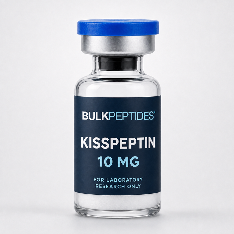 Bulk Peptides Kisspeptin 10 MG laboratory research vial label illustration