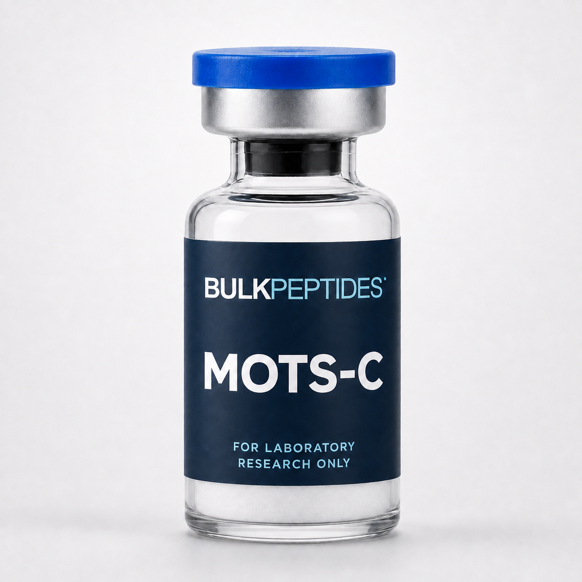 Bulk Peptides MOTS-C laboratory research vial label illustration